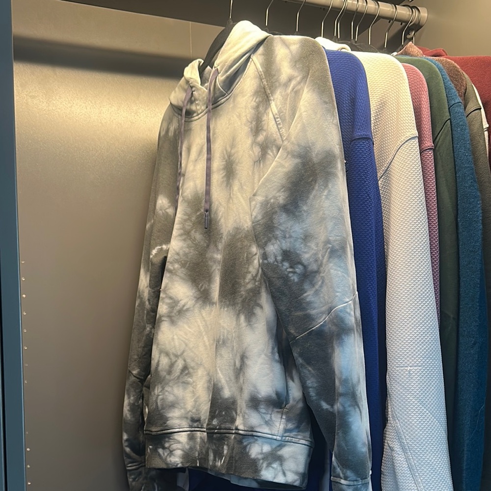 Gray Tie-Dye Hoodie